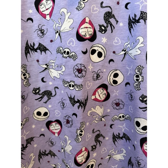 Disney SKINNYDIP The Nightmare Before Christmas Women's Purple Pajama Top Sz XXL - Picture 4 of 6